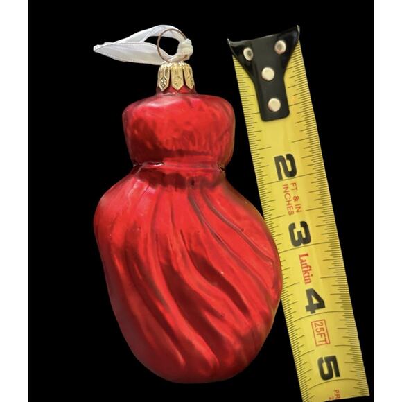 Radko TRICK OR TREAT Mercury Glass Ornament Red Devil Halloween Vintage - Picture 5 of 5